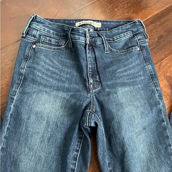 Athleta Dark Wash Blue Denim Skinny Jeans Sculptek Size 2 - Picture 2 of 8